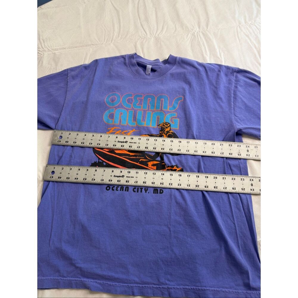 Oceans Calling Festival Ocean City Maryland 2024 Purple T Shirt Size XL - Picture 5 of 8